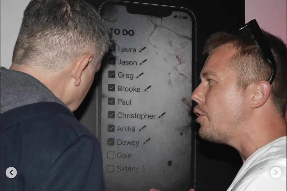 Sergéy Ulyanov discussing his selected artwork at the SCREAM 7 × Complex LA exhibition