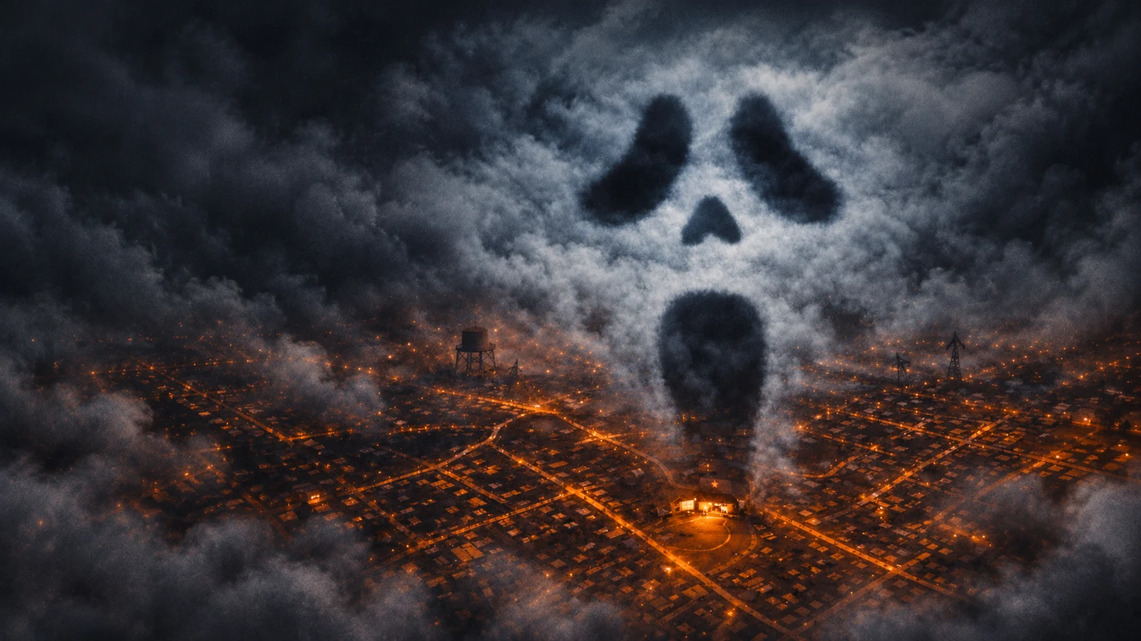 Cloud Ghostface / landscape adaptation of original poster